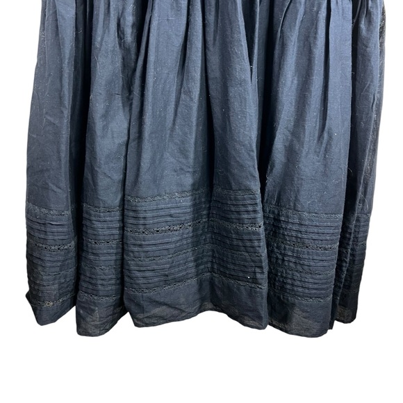 VERONICA BEARD Satori Ink Blue Sheer Layered Lace Short Sleeve Maxi Dress Size 6 - Picture 5 of 11